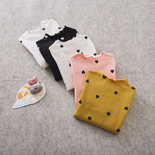 Load image into Gallery viewer, Free Shipping Children Clothing Baby Girl Autumn&amp;Spring Long Sleeve Print Casual Sweater Kids O-Neck Love Pattern Cotton T-shirt