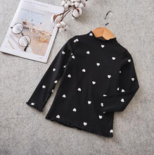 Load image into Gallery viewer, Free Shipping Children Clothing Baby Girl Autumn&amp;Spring Long Sleeve Print Casual Sweater Kids O-Neck Love Pattern Cotton T-shirt