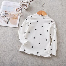 Load image into Gallery viewer, Free Shipping Children Clothing Baby Girl Autumn&amp;Spring Long Sleeve Print Casual Sweater Kids O-Neck Love Pattern Cotton T-shirt