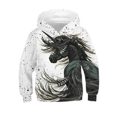 Load image into Gallery viewer, Unicorn Hoodie Kids Long Sleeve Hooded Sweatshirts 2019 Fall Horse Printed Girls Boys Sweatshirt Casual Sport Pullover Tops