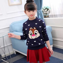 Load image into Gallery viewer, 2019 Autumn Winter Cotton Sweater Top Girls Kids pullover knitted christmas Sweaters wear Children Clothing 6 8 10 12 14 years