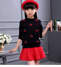 Load image into Gallery viewer, 2019 Autumn Winter Cotton Sweater Top Girls Kids pullover knitted christmas Sweaters wear Children Clothing 6 8 10 12 14 years