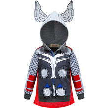 Load image into Gallery viewer, Baby Boys Superheroes Cartoon Hoodie Iron Man Captain America Thor Hulk Bat Man Superman Sweatshirt Kids Toy Story Cars Clothes