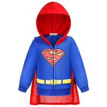 Load image into Gallery viewer, Baby Boys Superheroes Cartoon Hoodie Iron Man Captain America Thor Hulk Bat Man Superman Sweatshirt Kids Toy Story Cars Clothes