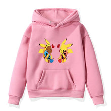 Load image into Gallery viewer, 2019 Winter Hoodies New Pokemon Print Girls Boys Hooded Coat Outwear Kids Clothing Toddler Baby Sweatshirts Long Sleeve Tops