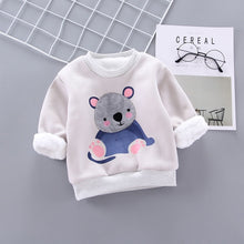 Load image into Gallery viewer, DIIMUU Baby Girls Warm Hoodies Clothes Boys Winter Pullovers Sweatershirt Kids Thick Sweaters Children Casual Tops 1 2 3 4Years