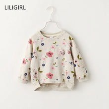 Load image into Gallery viewer, LILIGIRL Kid Winter Autumn T-shirts Clothes Children Pullover Sweaters for Baby Girls long sleeve Print sweater Warm Clothing