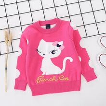 Load image into Gallery viewer, 2019 Christmas Sweater Kids New Cotton Boy Round-neck Knitted Long Sleeve Pullovers Cute Cartoon Christmas Sweater for Girls