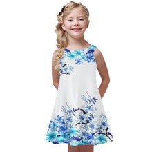 Load image into Gallery viewer, Fashion 2019 Toddler Girls Dress Summer Princess Dress Kids Baby Vestido Infantil Printing Party Sleeveless Dresses Vestidos