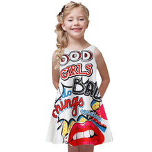 Load image into Gallery viewer, Fashion 2019 Toddler Girls Dress Summer Princess Dress Kids Baby Vestido Infantil Printing Party Sleeveless Dresses Vestidos