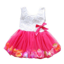 Load image into Gallery viewer, Baby Kid Girls Summer Lace Dresses Party Cute Tutu Princess Sleeveless Party Bow Flower Dresses Clothes 1-4 years