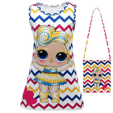Load image into Gallery viewer, Girl Lol Dress 2019 Kids Sleeveless Cartoon Dress Summer Girls Flower Dresses Children Clothes Baby Princess Dress Elegant