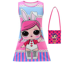 Load image into Gallery viewer, Girl Lol Dress 2019 Kids Sleeveless Cartoon Dress Summer Girls Flower Dresses Children Clothes Baby Princess Dress Elegant