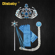 Load image into Gallery viewer, Winter Long Sleeve Fantasia Merida Princess Gothic Dress with Wig Kids Disguise Halloween Child  Lolita Girl Carnival Costume