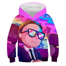 Load image into Gallery viewer, 2019 Kids Fashion Brand 3D Anime Hoodies Boy Girl Cute Rick And Morty Print Hoody casual hooded sweatshirts Children Pullovers