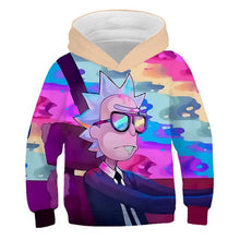 Load image into Gallery viewer, 2019 Kids Fashion Brand 3D Anime Hoodies Boy Girl Cute Rick And Morty Print Hoody casual hooded sweatshirts Children Pullovers