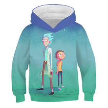 Load image into Gallery viewer, 2019 Kids Fashion Brand 3D Anime Hoodies Boy Girl Cute Rick And Morty Print Hoody casual hooded sweatshirts Children Pullovers