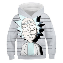 Load image into Gallery viewer, 2019 Kids Fashion Brand 3D Anime Hoodies Boy Girl Cute Rick And Morty Print Hoody casual hooded sweatshirts Children Pullovers