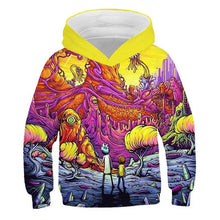 Load image into Gallery viewer, 2019 Kids Fashion Brand 3D Anime Hoodies Boy Girl Cute Rick And Morty Print Hoody casual hooded sweatshirts Children Pullovers