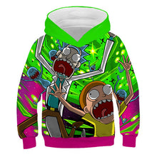 Load image into Gallery viewer, 2019 Kids Fashion Brand 3D Anime Hoodies Boy Girl Cute Rick And Morty Print Hoody casual hooded sweatshirts Children Pullovers