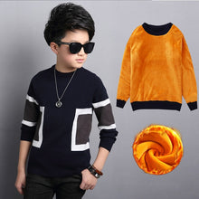 Load image into Gallery viewer, Kids Sweater for Boys Winter Infant Fleece Pullover Outerwear Long Sleeve Children Cotton Thicken Sweater Kids Knitwear Tops