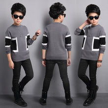 Load image into Gallery viewer, Kids Sweater for Boys Winter Infant Fleece Pullover Outerwear Long Sleeve Children Cotton Thicken Sweater Kids Knitwear Tops