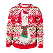 Load image into Gallery viewer, Ugly Christmas Sweater snowman For gift Santa reindeer Pullover Womens Mens 3D Jerseys and Sweaters Tops Autumn Winter Clothing