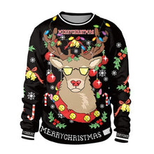 Load image into Gallery viewer, Ugly Christmas Sweater snowman For gift Santa reindeer Pullover Womens Mens 3D Jerseys and Sweaters Tops Autumn Winter Clothing