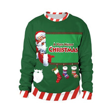 Load image into Gallery viewer, Ugly Christmas Sweater snowman For gift Santa reindeer Pullover Womens Mens 3D Jerseys and Sweaters Tops Autumn Winter Clothing