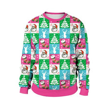 Load image into Gallery viewer, Ugly Christmas Sweater snowman For gift Santa reindeer Pullover Womens Mens 3D Jerseys and Sweaters Tops Autumn Winter Clothing