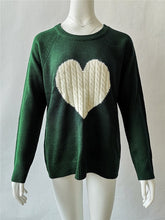 Load image into Gallery viewer, Madam clothing OWLPRINCESS Fashionable Knitted Sweater Long Sleeve Heart Pattern Women's Sweaters Warm And Comfortable Pullover