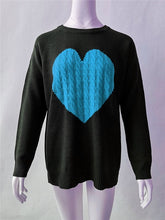 Load image into Gallery viewer, Madam clothing OWLPRINCESS Fashionable Knitted Sweater Long Sleeve Heart Pattern Women's Sweaters Warm And Comfortable Pullover