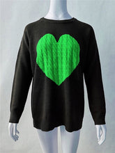 Load image into Gallery viewer, Madam clothing OWLPRINCESS Fashionable Knitted Sweater Long Sleeve Heart Pattern Women's Sweaters Warm And Comfortable Pullover