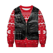 Load image into Gallery viewer, Men's sweater pull homme Ugly Christmas Sweater Santa Claus 3d Loose Hoodie Men Women christmas sweater men pull noel homme