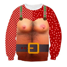 Load image into Gallery viewer, Men's sweater pull homme Ugly Christmas Sweater Santa Claus 3d Loose Hoodie Men Women christmas sweater men pull noel homme