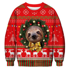Load image into Gallery viewer, Men's sweater pull homme Ugly Christmas Sweater Santa Claus 3d Loose Hoodie Men Women christmas sweater men pull noel homme
