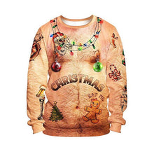Load image into Gallery viewer, Men's sweater pull homme Ugly Christmas Sweater Santa Claus 3d Loose Hoodie Men Women christmas sweater men pull noel homme