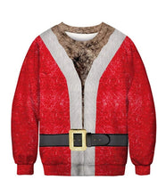 Load image into Gallery viewer, Men's sweater pull homme Ugly Christmas Sweater Santa Claus 3d Loose Hoodie Men Women christmas sweater men pull noel homme