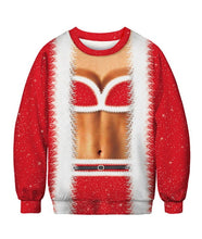 Load image into Gallery viewer, Men's sweater pull homme Ugly Christmas Sweater Santa Claus 3d Loose Hoodie Men Women christmas sweater men pull noel homme