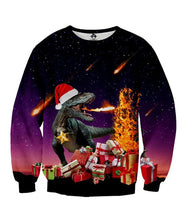 Load image into Gallery viewer, Men's sweater pull homme Ugly Christmas Sweater Santa Claus 3d Loose Hoodie Men Women christmas sweater men pull noel homme