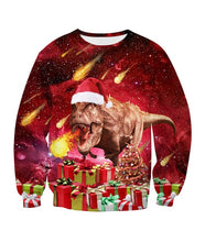 Load image into Gallery viewer, Men's sweater pull homme Ugly Christmas Sweater Santa Claus 3d Loose Hoodie Men Women christmas sweater men pull noel homme