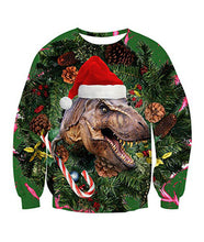 Load image into Gallery viewer, Men's sweater pull homme Ugly Christmas Sweater Santa Claus 3d Loose Hoodie Men Women christmas sweater men pull noel homme