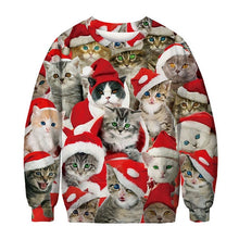 Load image into Gallery viewer, Men's sweater pull homme Ugly Christmas Sweater Santa Claus 3d Loose Hoodie Men Women christmas sweater men pull noel homme