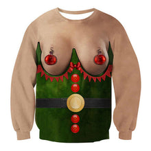 Load image into Gallery viewer, Men's sweater pull homme Ugly Christmas Sweater Santa Claus 3d Loose Hoodie Men Women christmas sweater men pull noel homme