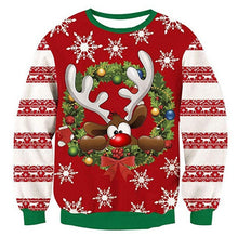 Load image into Gallery viewer, Men's sweater pull homme Ugly Christmas Sweater Santa Claus 3d Loose Hoodie Men Women christmas sweater men pull noel homme
