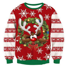 Load image into Gallery viewer, Ugly Christmas Sweater 3D Print Funny Xmas Pullover Hoodie Sweatshirt Men Women Holiday Party Autumn men's sweater