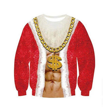 Load image into Gallery viewer, Ugly Christmas Sweater 3D Print Funny Xmas Pullover Hoodie Sweatshirt Men Women Holiday Party Autumn men's sweater
