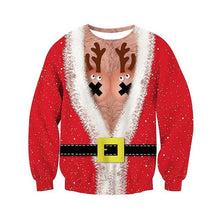 Load image into Gallery viewer, Ugly Christmas Sweater 3D Print Funny Xmas Pullover Hoodie Sweatshirt Men Women Holiday Party Autumn men's sweater
