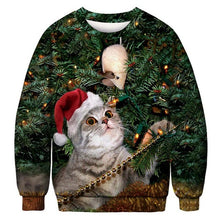 Load image into Gallery viewer, Ugly Christmas Sweater 3D Print Funny Xmas Pullover Hoodie Sweatshirt Men Women Holiday Party Autumn men's sweater