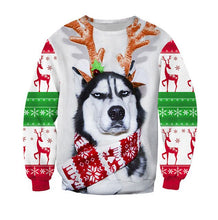 Load image into Gallery viewer, Ugly Christmas Sweater Men Women Holiday Party Hoodie Sweatshirt 2019 Autumn Crewneck Long Sleeve 3D Print Sweaters Jumpers Tops